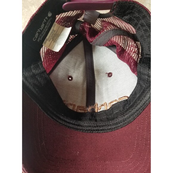 Carhartt Trucker Hat Burgundy - Picture 5 of 5